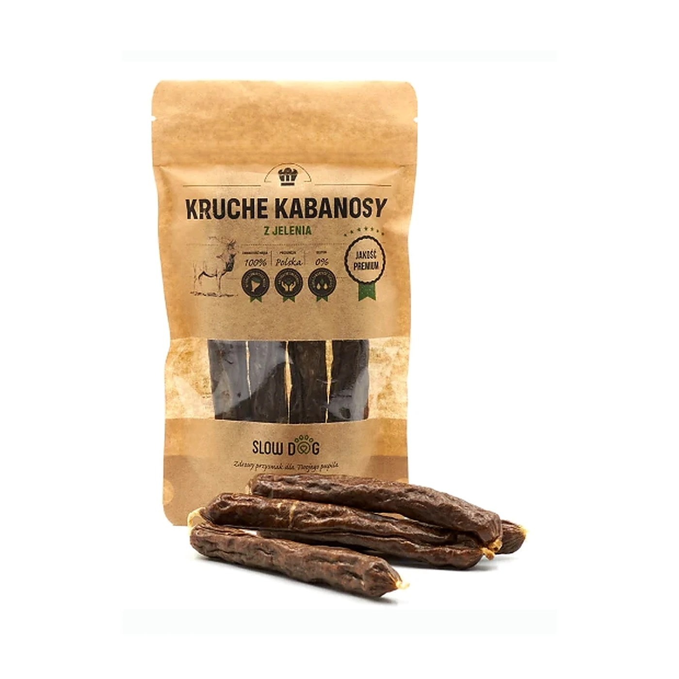 Slow Dog Kabanosy z jelenia 100% mięsa 100g
