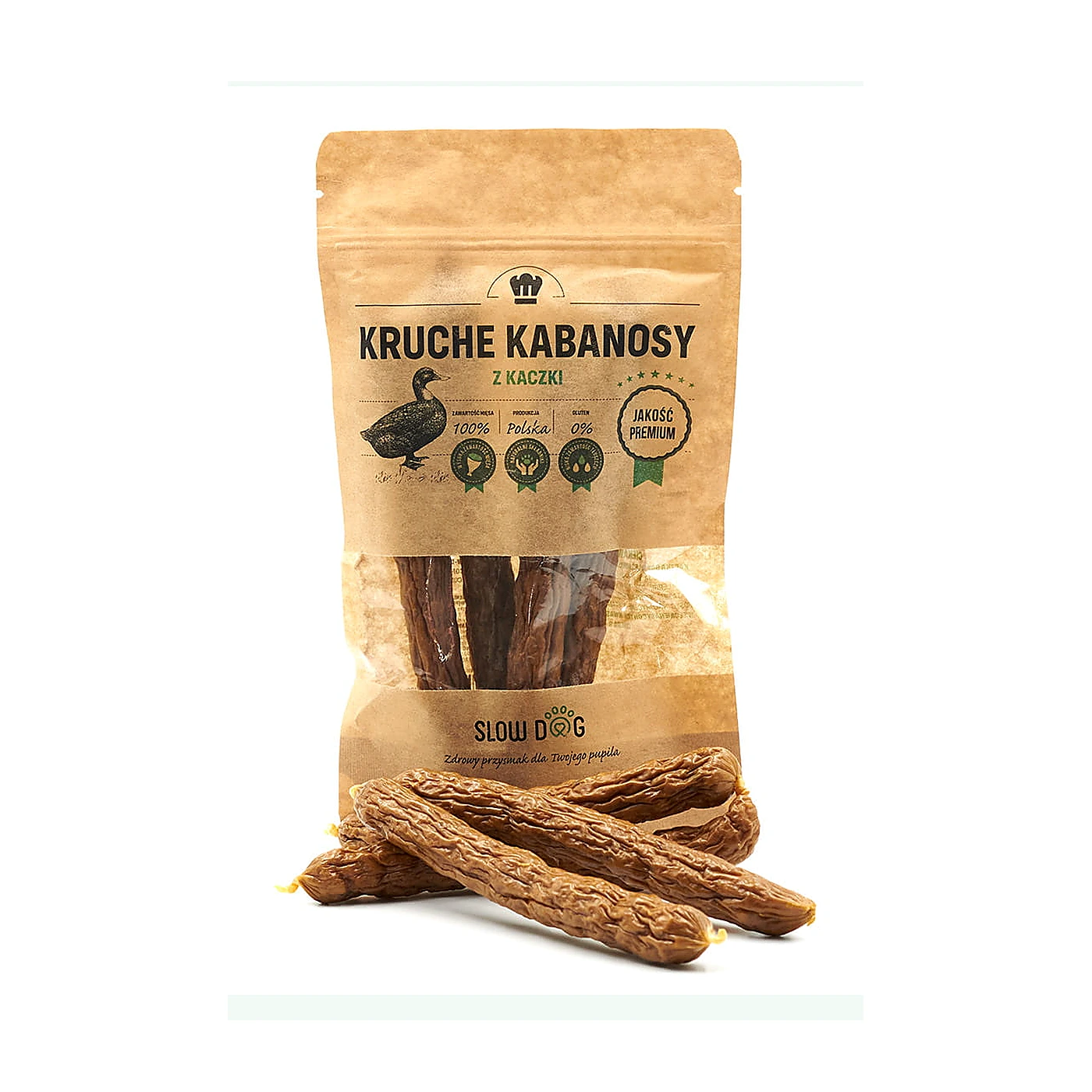 Slow Dog Kabanosy z kaczki 100% mięsa 100g