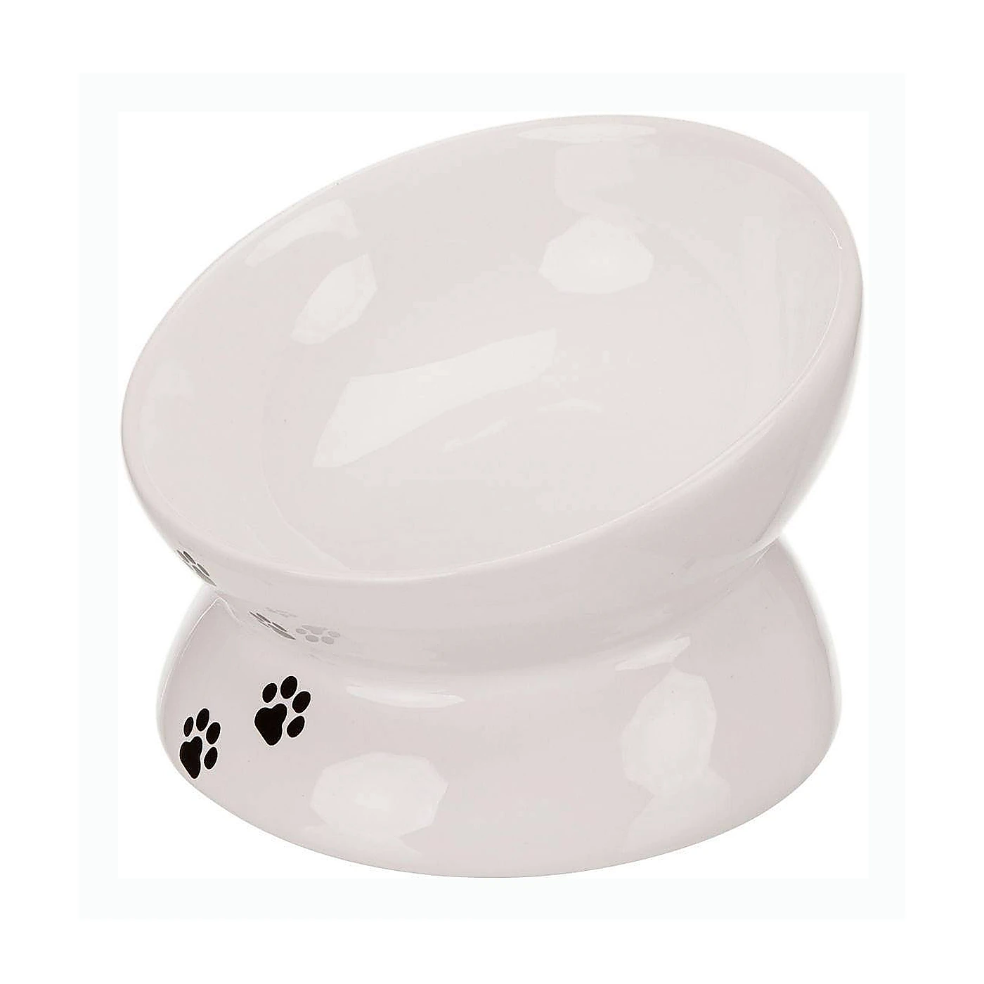 Miska ceramiczna, cat, 0.15 l/o 13 cm, biała