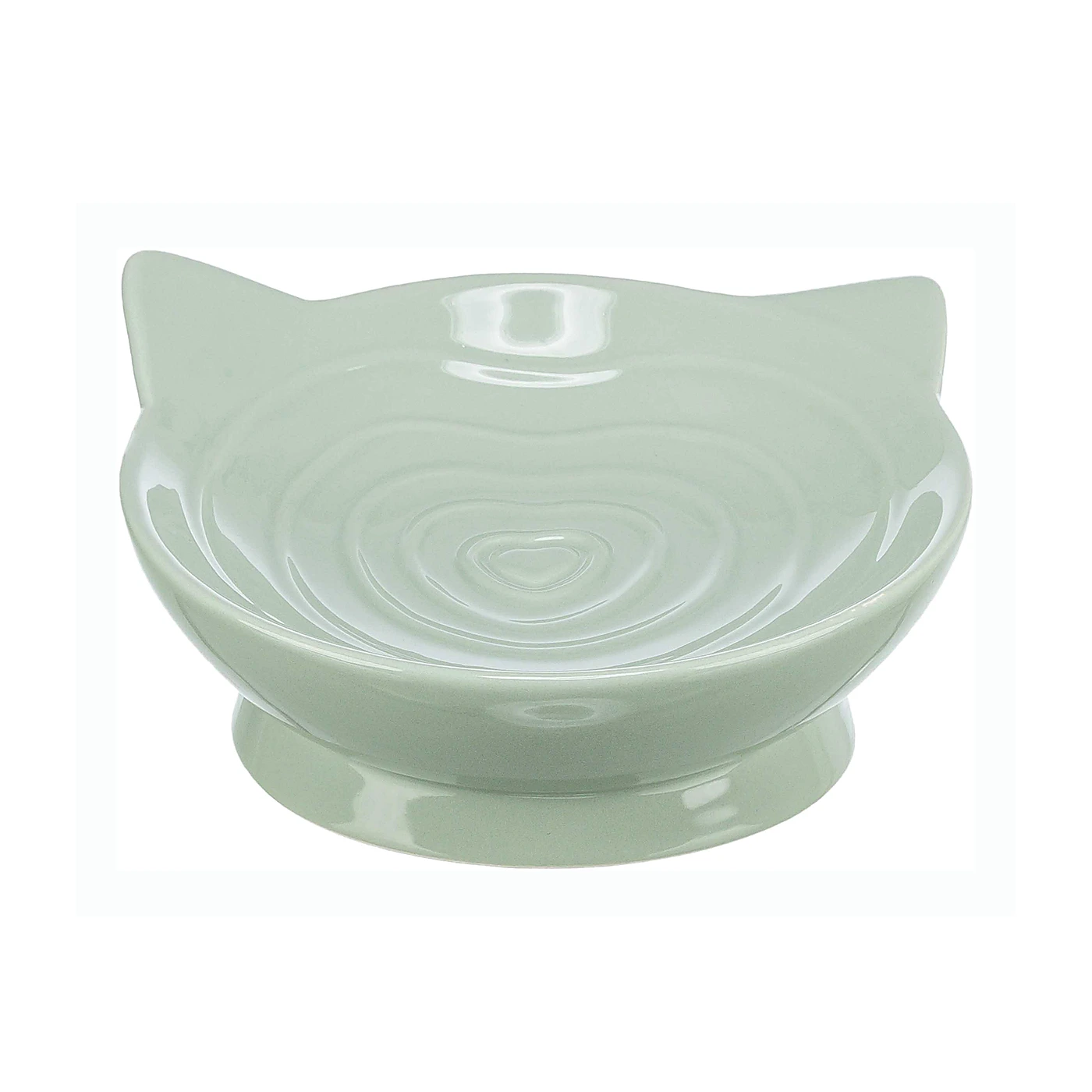 Viviana, miska podwyższona, dla kota, ceramiczna, szałwiowa, 0.15 l/? 14 cm