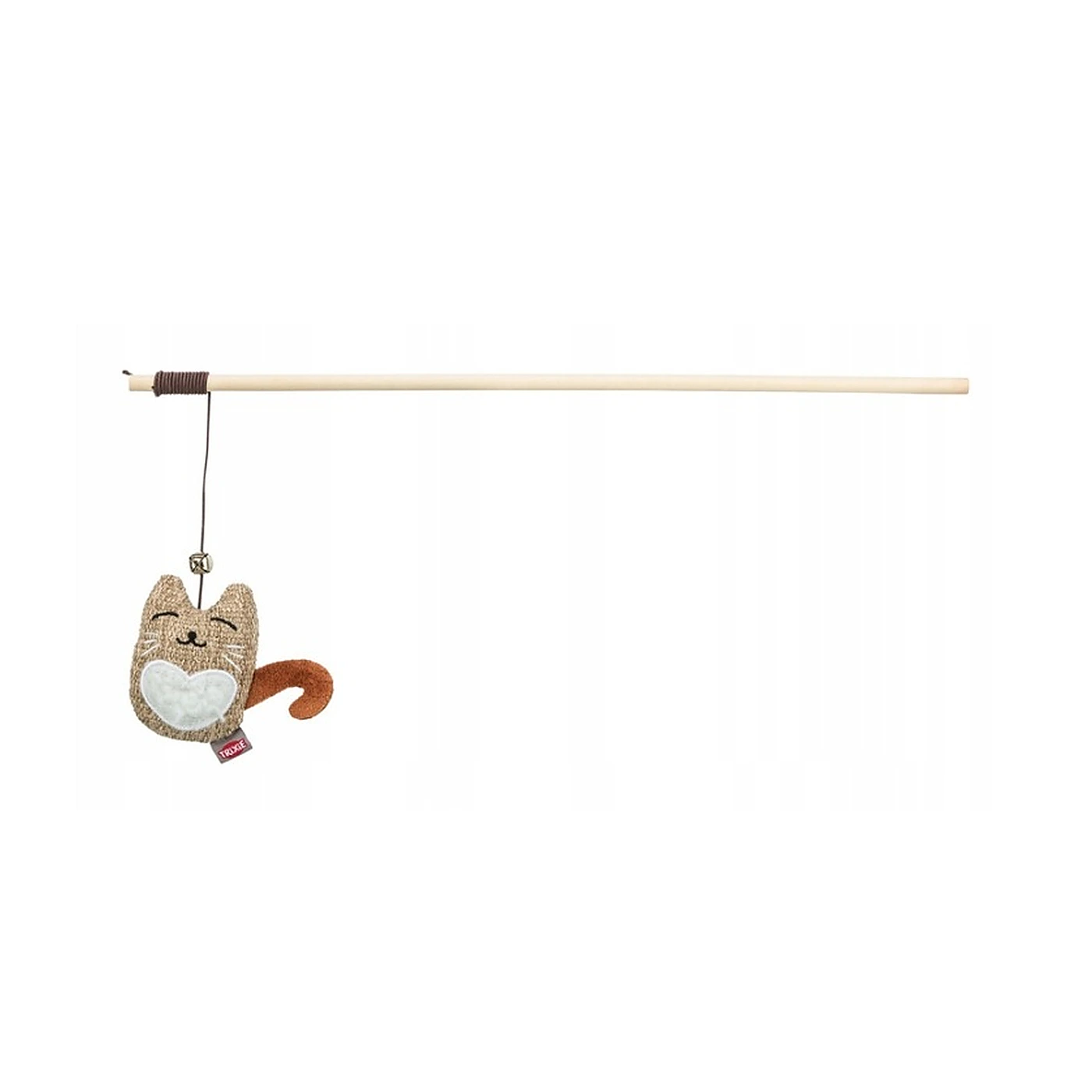 Wędka z kotem, zabawka, dla kota 38 cm, z kocimiętką