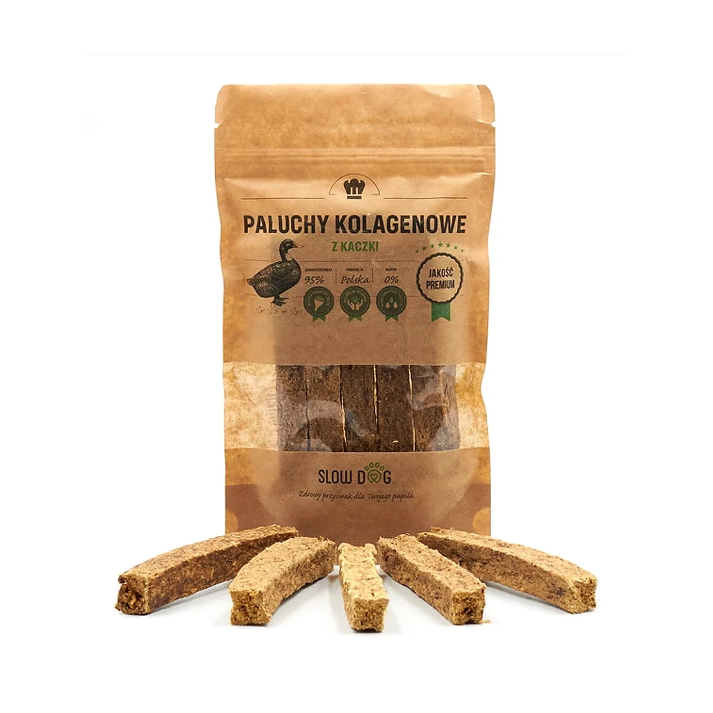 Slow Dog Paluchy kolagenowe z kaczki 100g