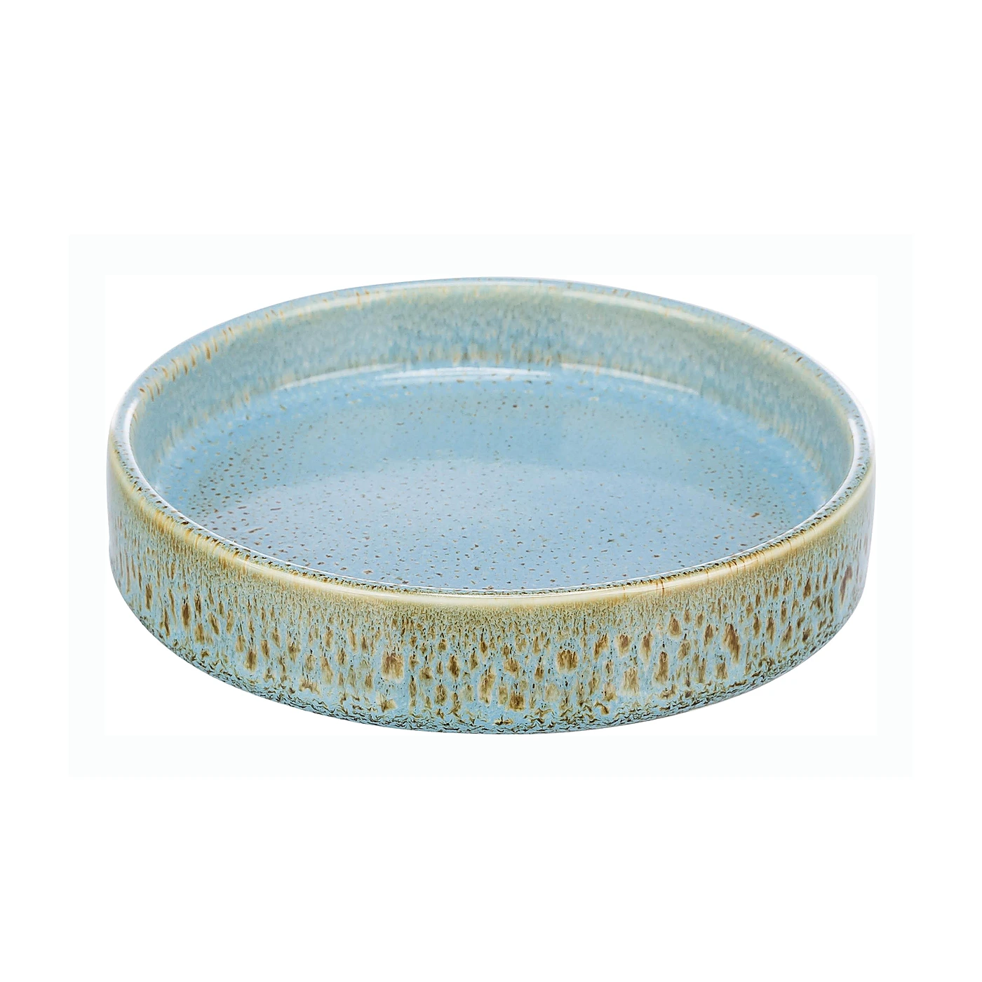 Miska ceramiczna, dla kota, niebieska, 0.25 l/ 15 cm
