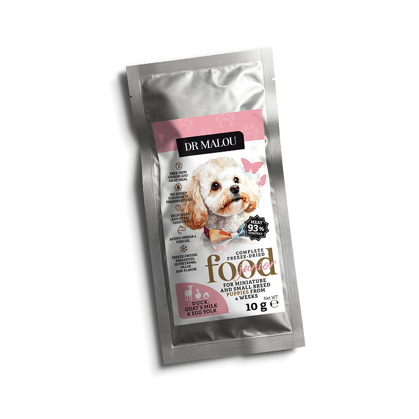 DR. MALOU Puppies - Kaczka z mlekiem kozim i żółtkiem 10g