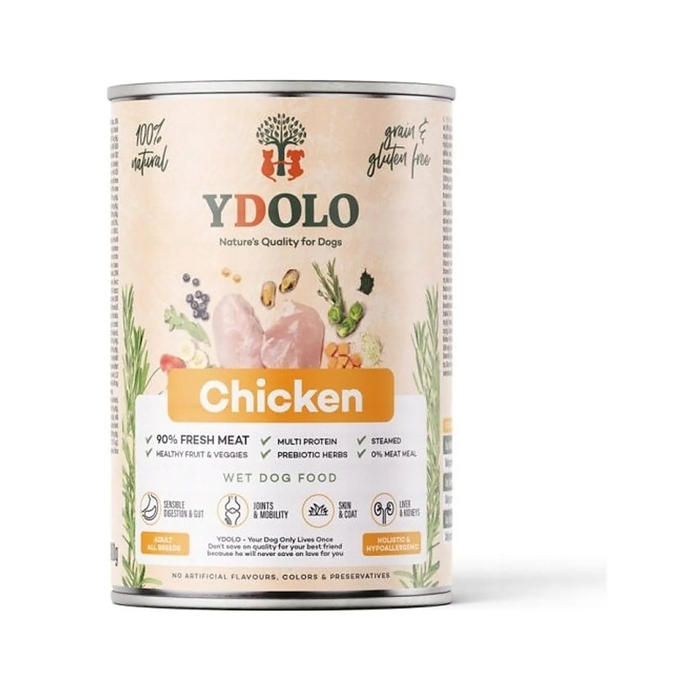 YDOLO Chicken  - mokra karma dla psów (400g)
