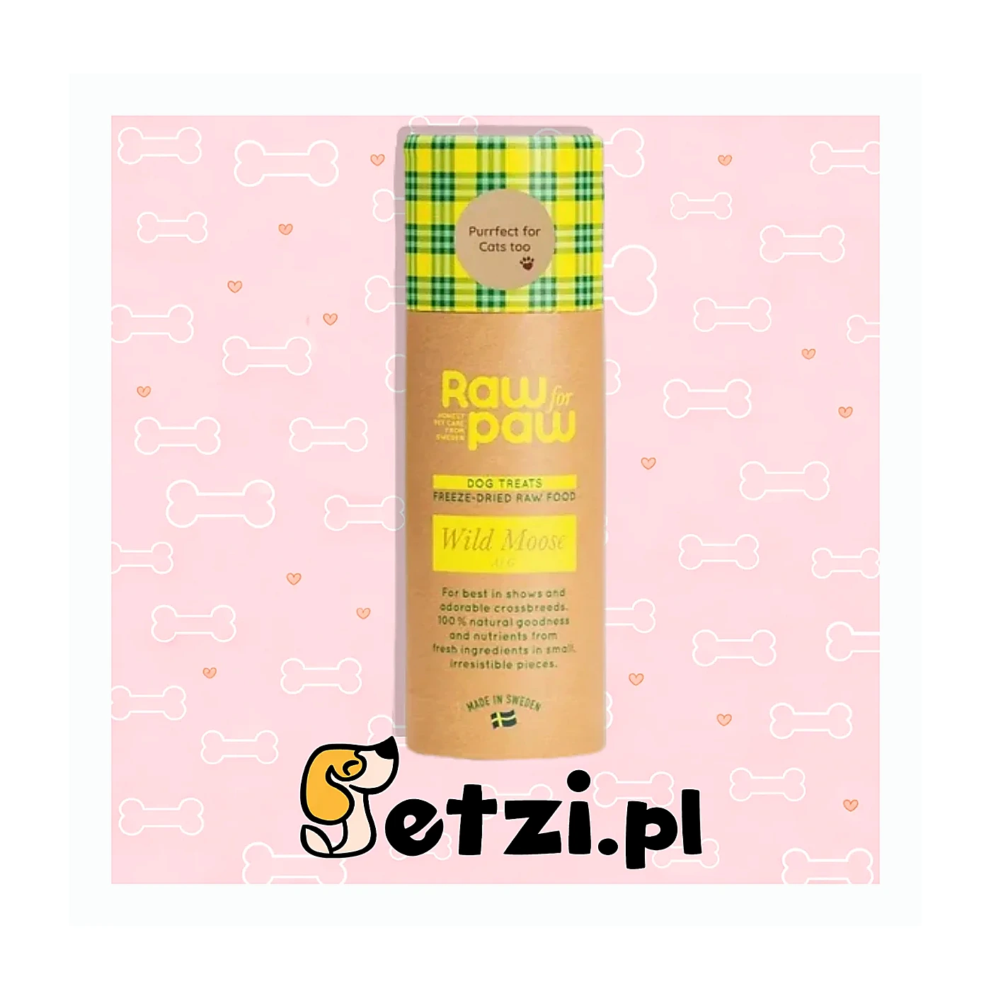 RAW for PAW WILD Moose - łoś przysmaki liofilizowane (45g)