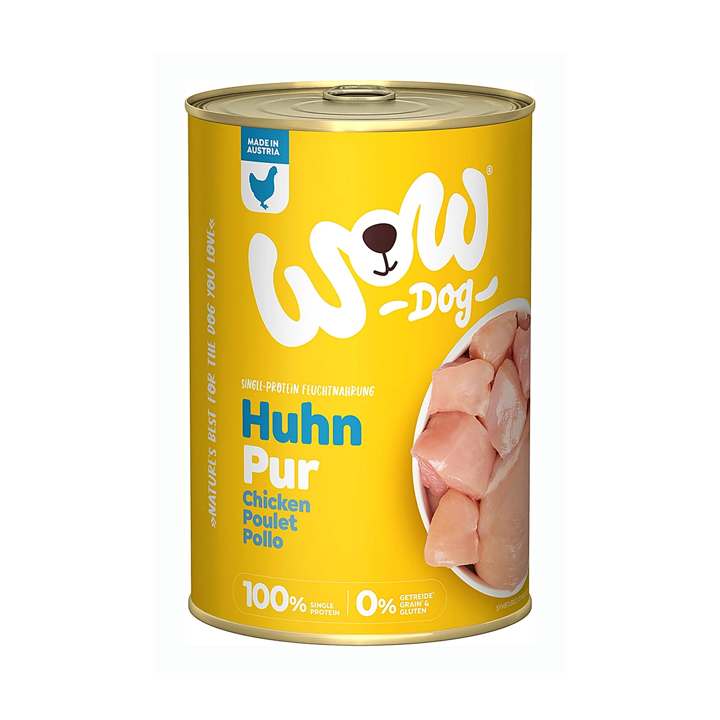 WOW Huhn Pur – czysty kurczak (400g)