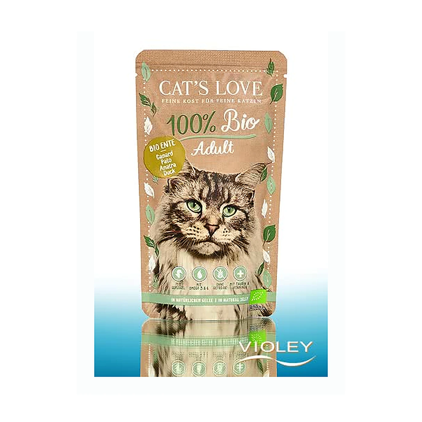 CAT'S LOVE BIO Duck - ekologiczna kaczka w naturalnej galaretce