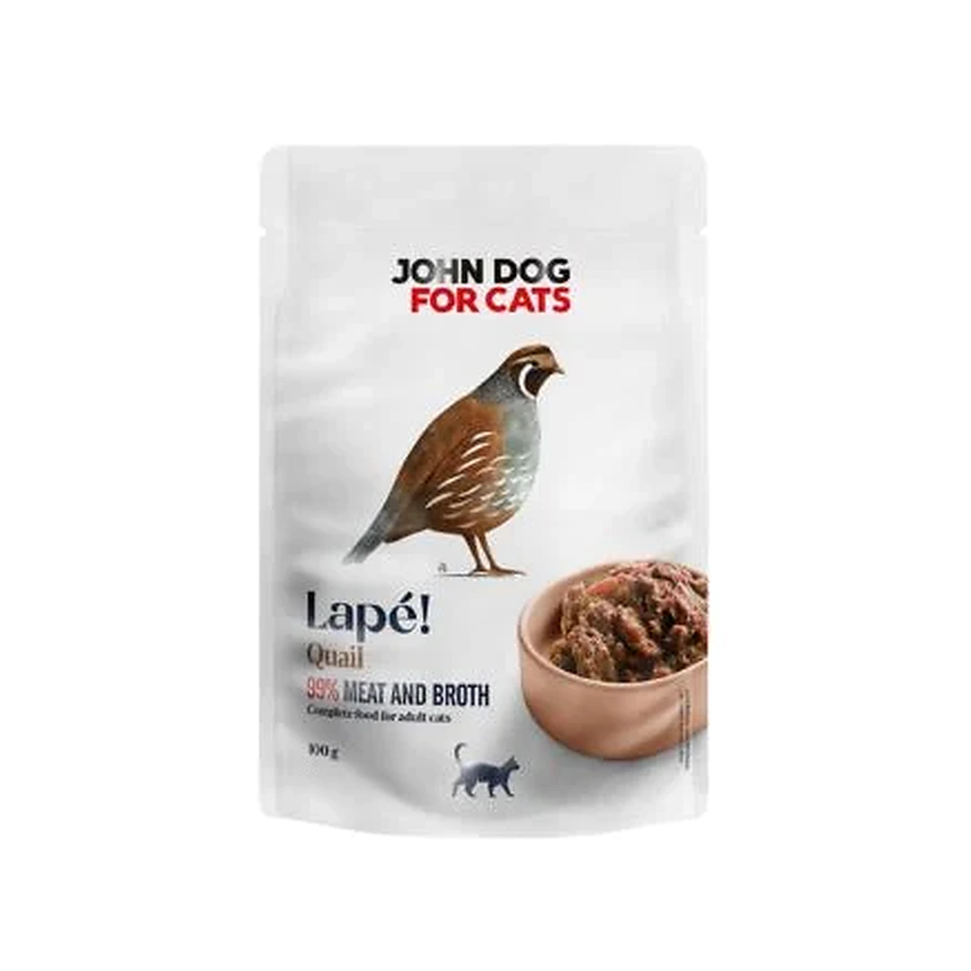 Monobiałkowa karma mokra dla kota Przepiórka 100 g Lapé John Dog for Cats