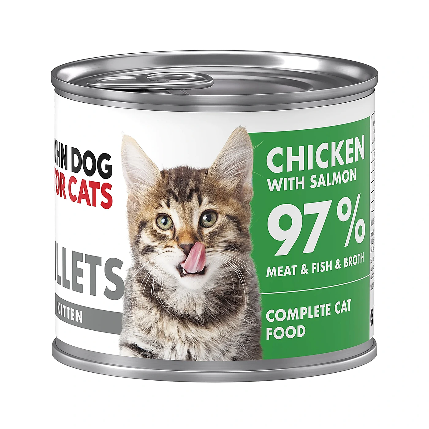 Karma mokra dla kociąt John Dog for Cats Filety Kurczak z łososiem - 140 g