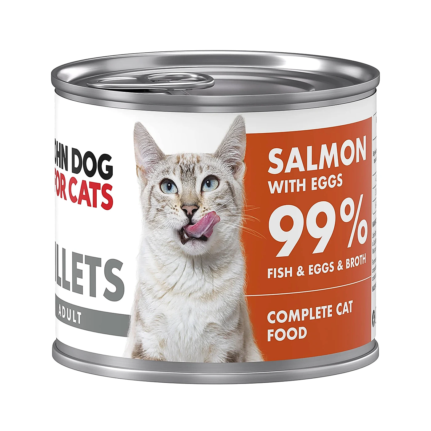 Karma mokra John Dog for Cats Filety Łosoś z jajkami - 140 g