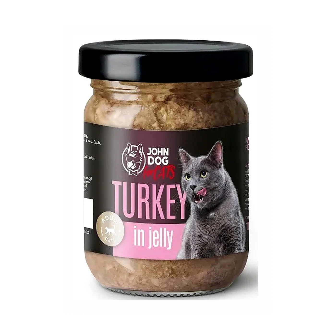 Karma mokra dla kociąt John Dog for Cats GALARETKA 100g - indyk