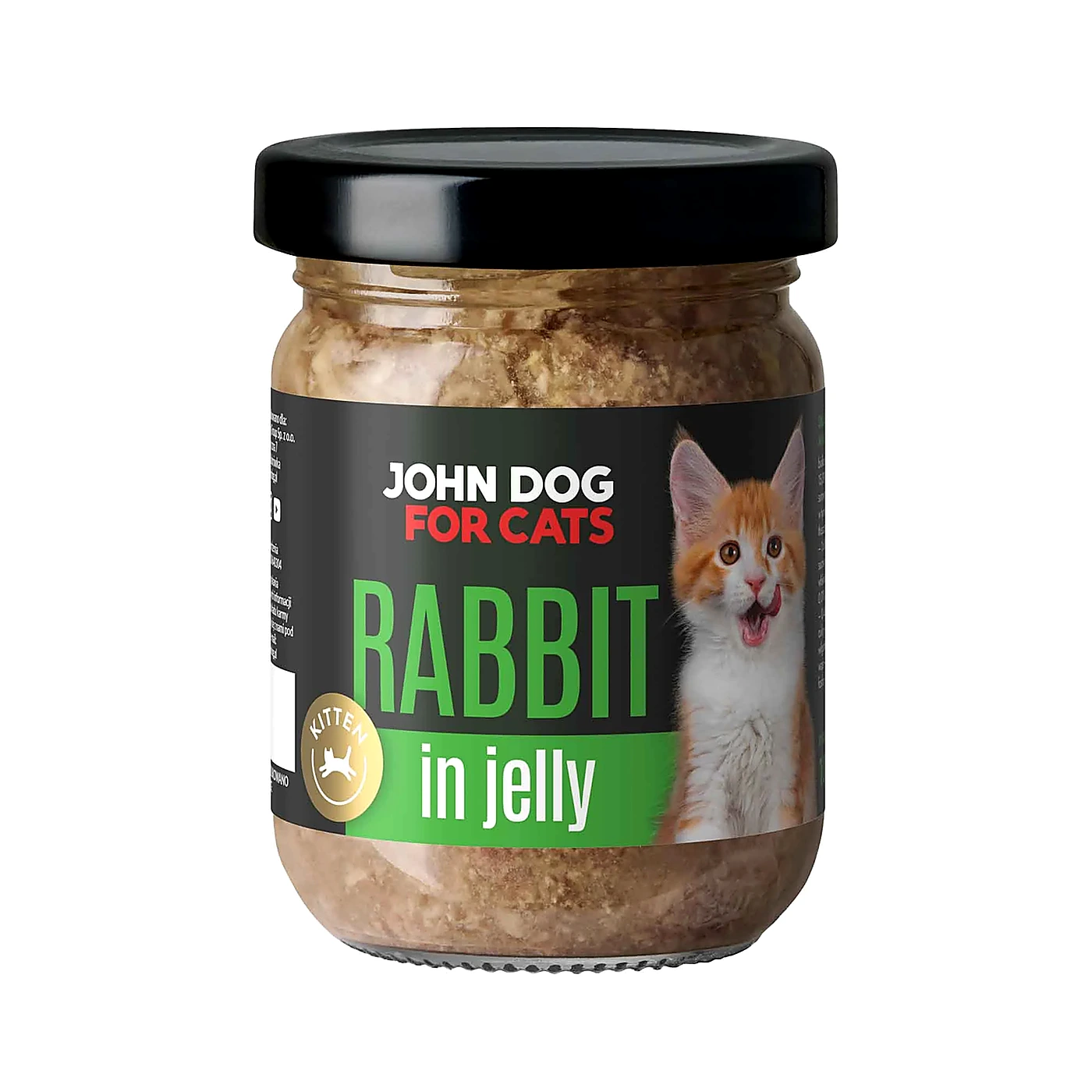 Karma mokra dla kociąt John Dog for Cats GALARETKA 100g - królik