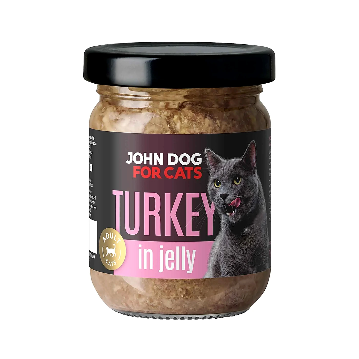 Karma mokra dla kotów John Dog for Cats Galaretka 100g - indyk