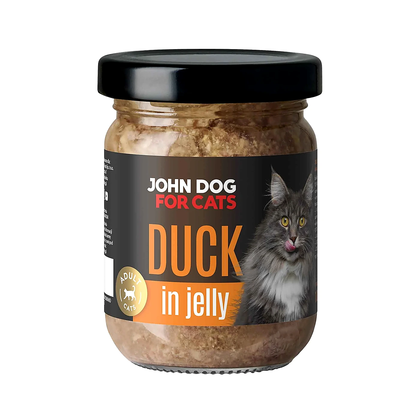 Karma mokra dla kotów John Dog for Cats Galaretka 100g - kaczka