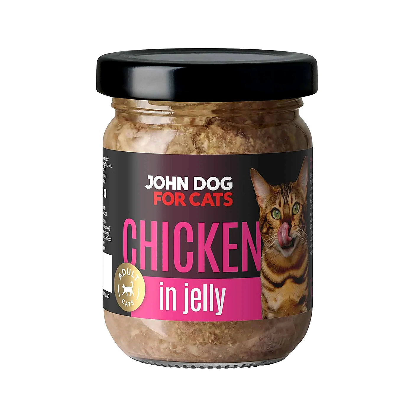 Karma mokra dla kotów John Dog for Cats Galaretka 100g - kurczak