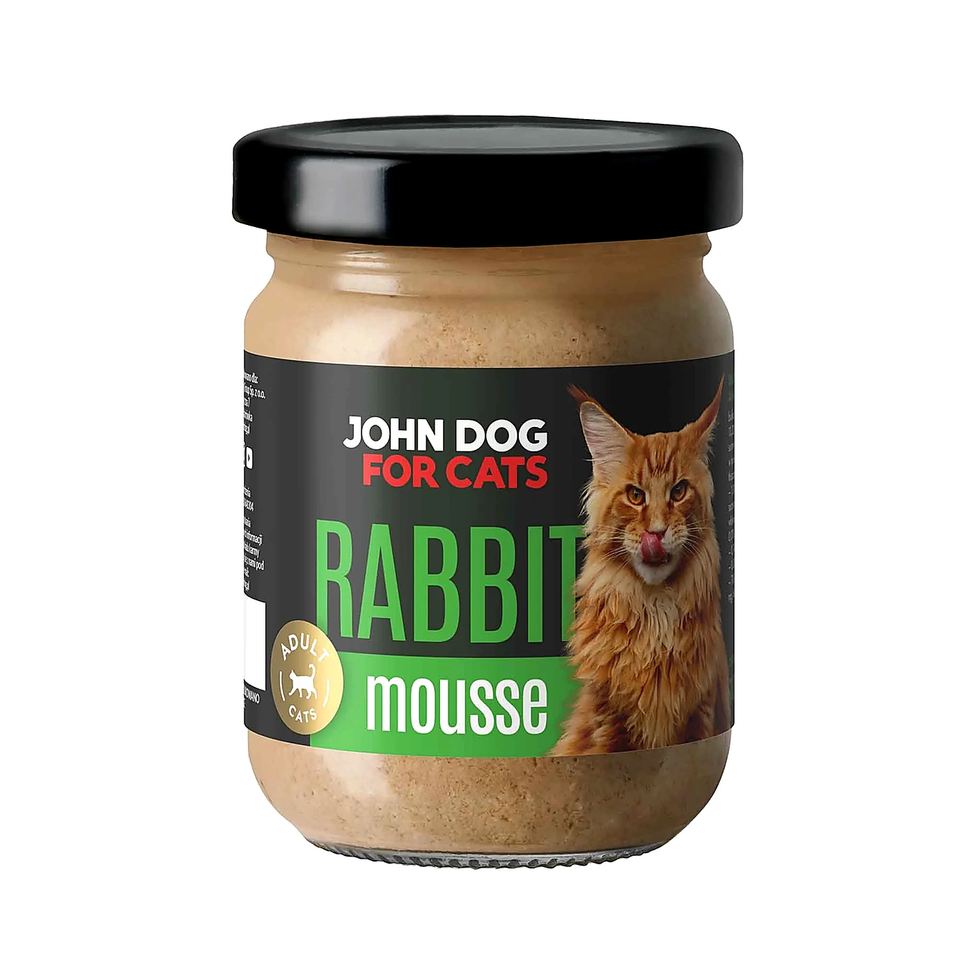 Karma mokra dla kotów John Dog for Cats MUS 100g - królik