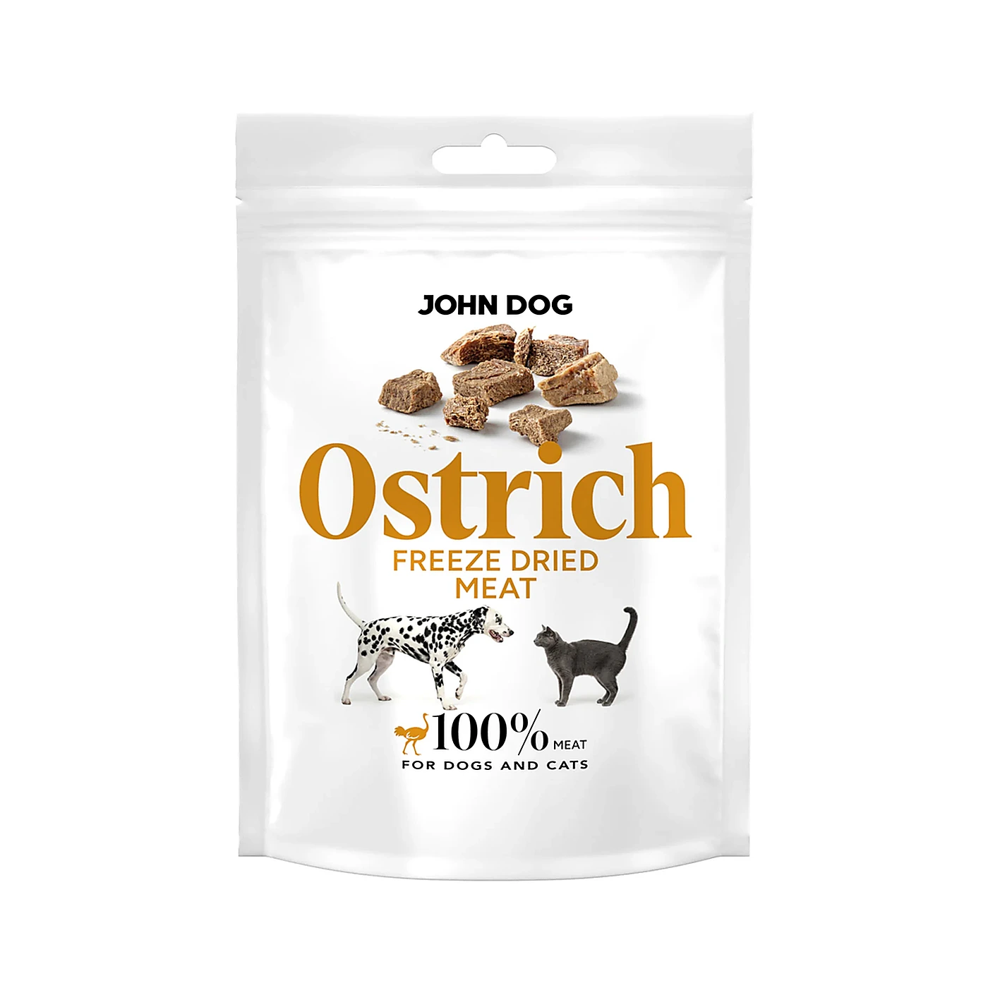 Liofilizowany przysmak dla psa i kota Struś 30 g John Dog Freeze Dried