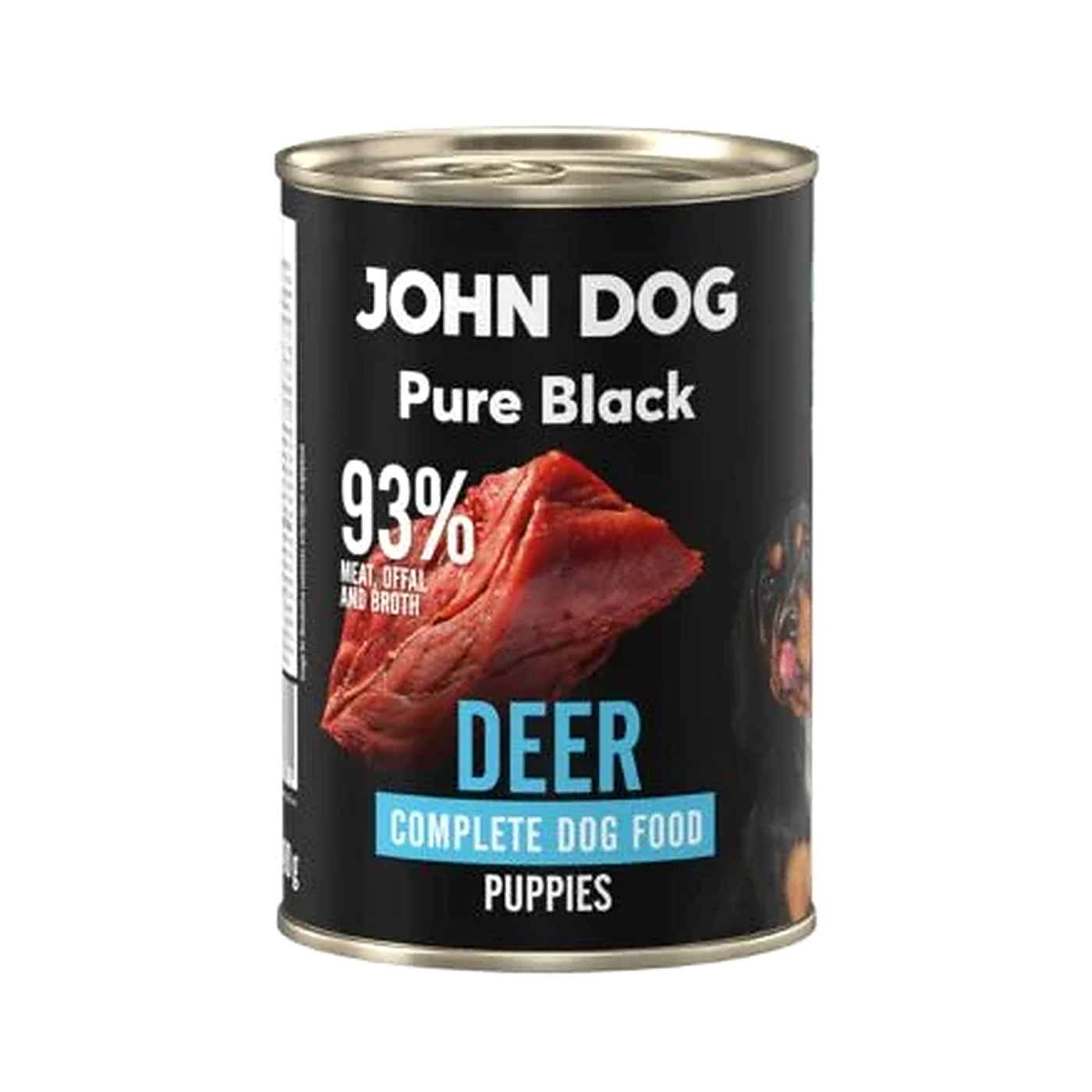 Monobiałkowa karma mokra dla szczeniaka Joh Dog Jeleń Pure Black Junior 400g