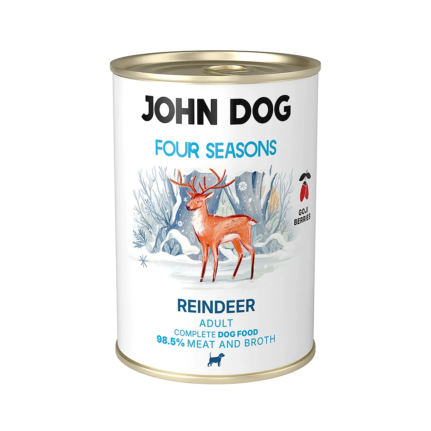 Monobiałkowa karma mokra dla psa Renifer Four Seasons John Dog 400g