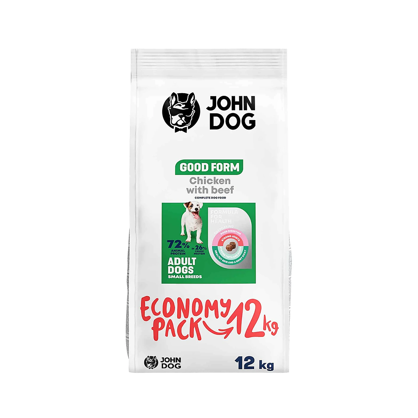JOHN DOG Naturalny suszony gryzak dla psa Paski z królika 150g