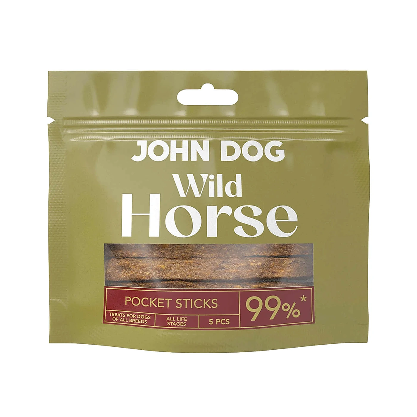 Przysmak dla psa z Koniny Sticks John Dog Wild Pocket 5 szt.