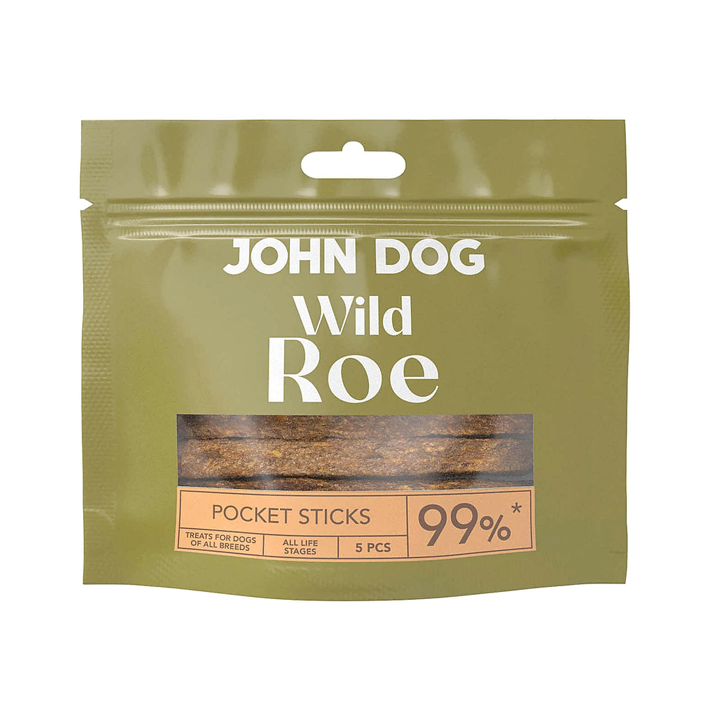 Przysmak dla psa z Sarny Sticks John Dog Wild Pocket 5 szt.