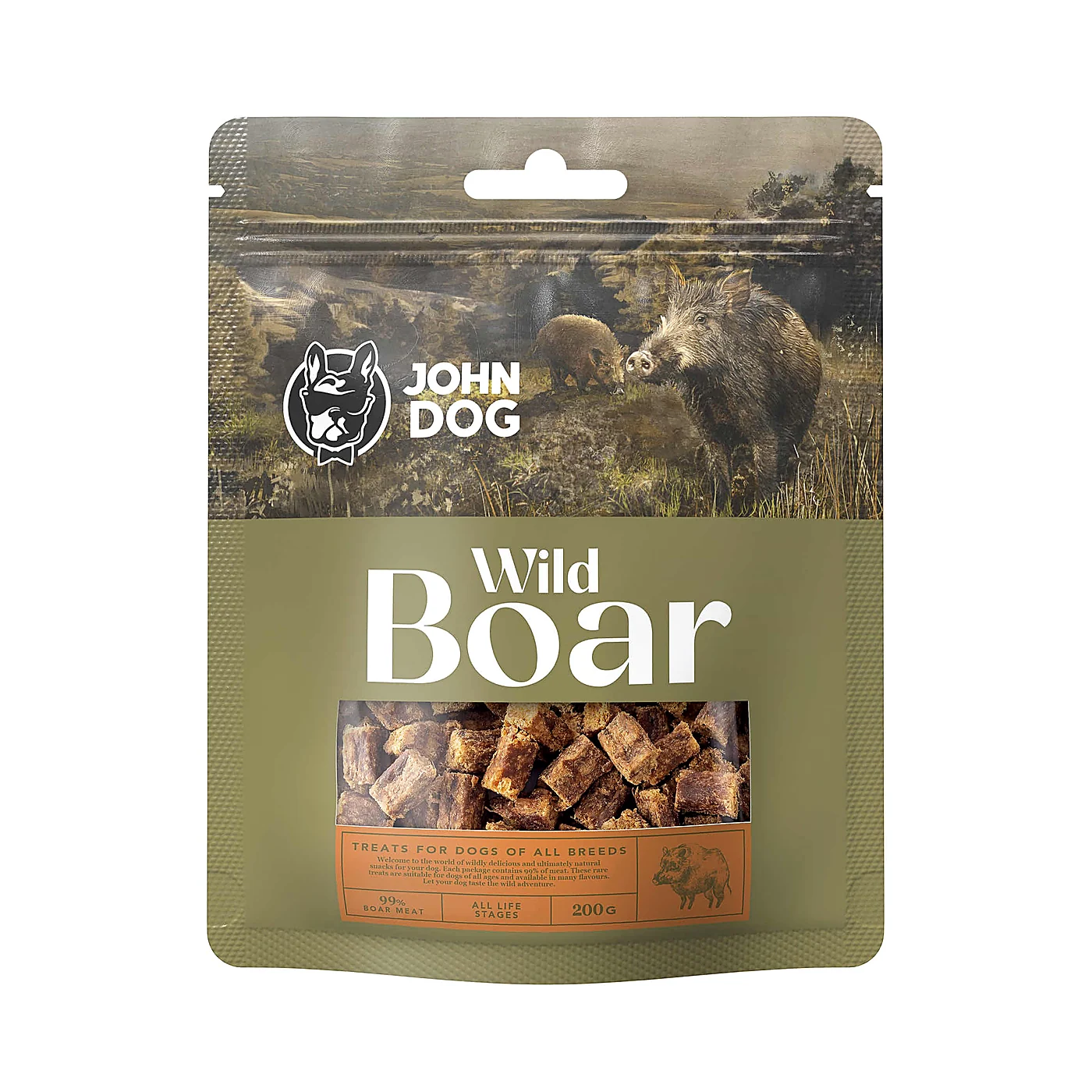 Przysmak treningowy dla psa John Dog Wild dzik 200 g