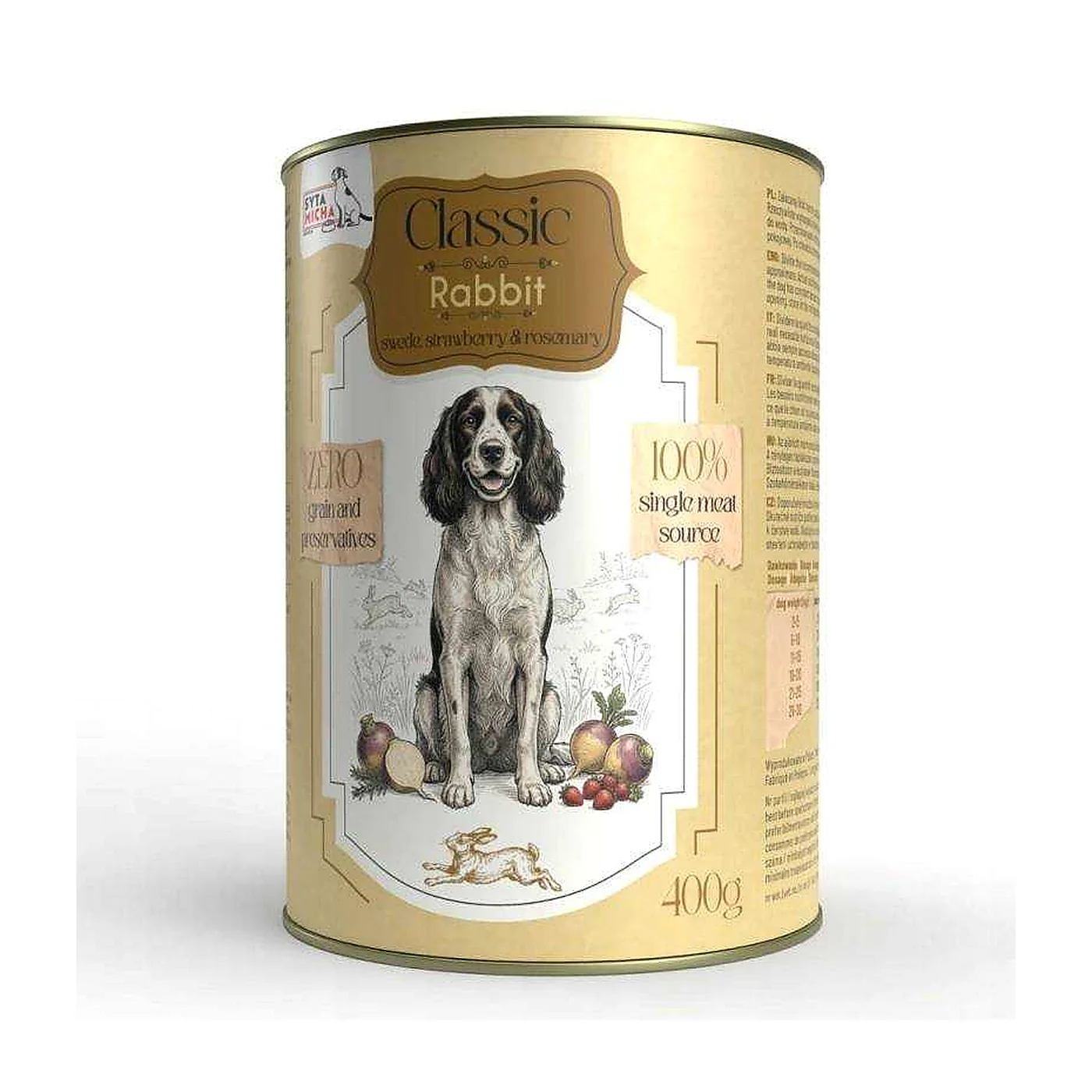 Syta Micha Classic Królik z brukwią 400g