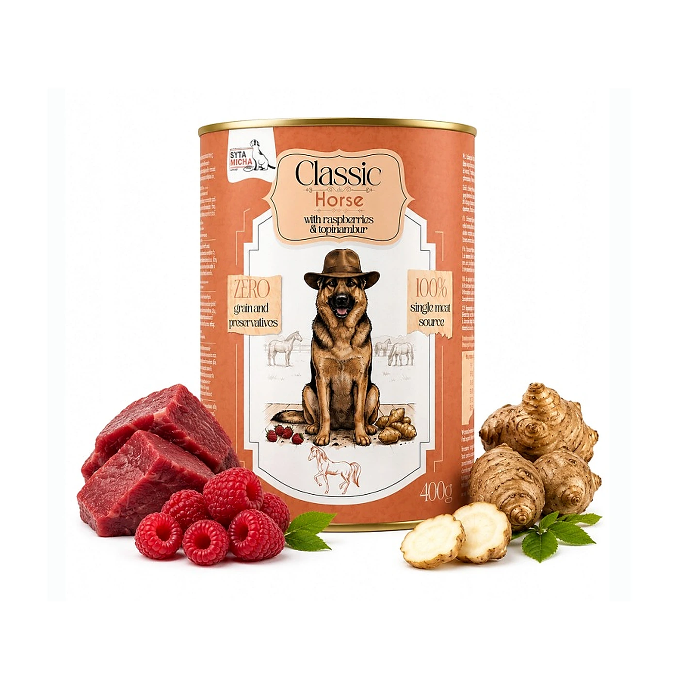 Syta Micha Classic Koń z malinami 400g