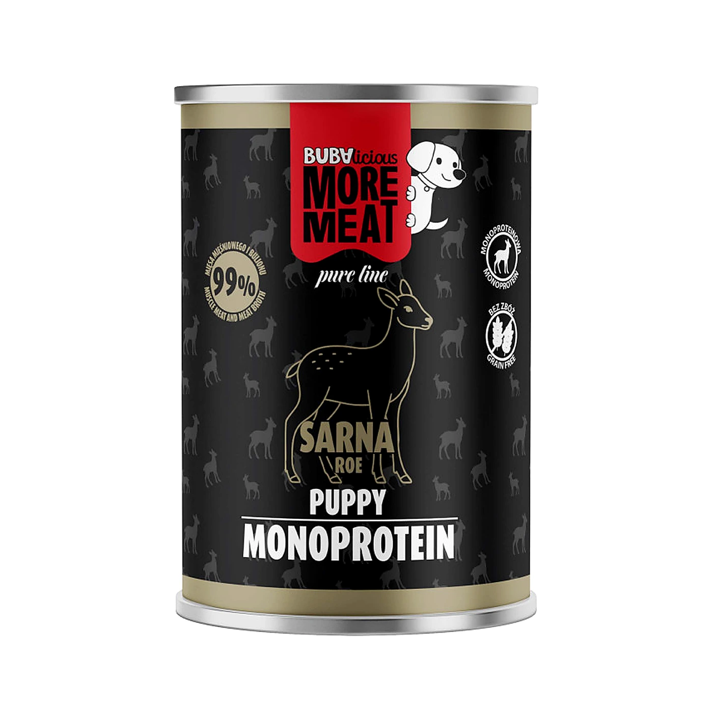 BUBAlicious MM 3800 mono Pure 400g PUPPY sarna