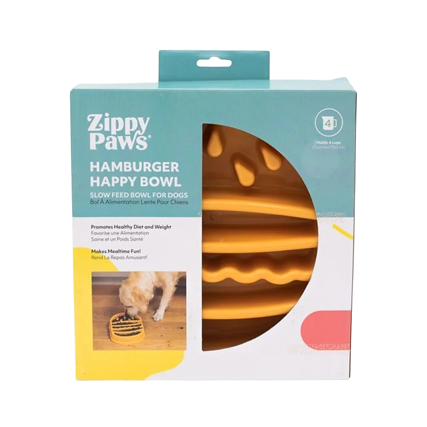 ZP1416 ZIPPY PAWS Miska spowalniająca Hamburger
