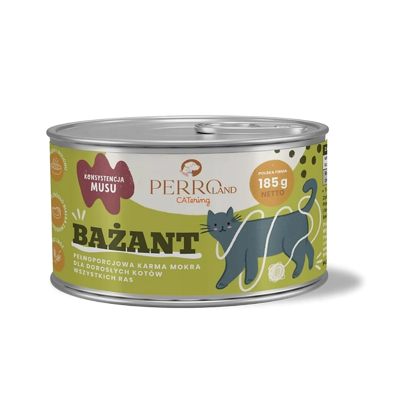 PERRO CATERING karma dla kotów Bażant 185g