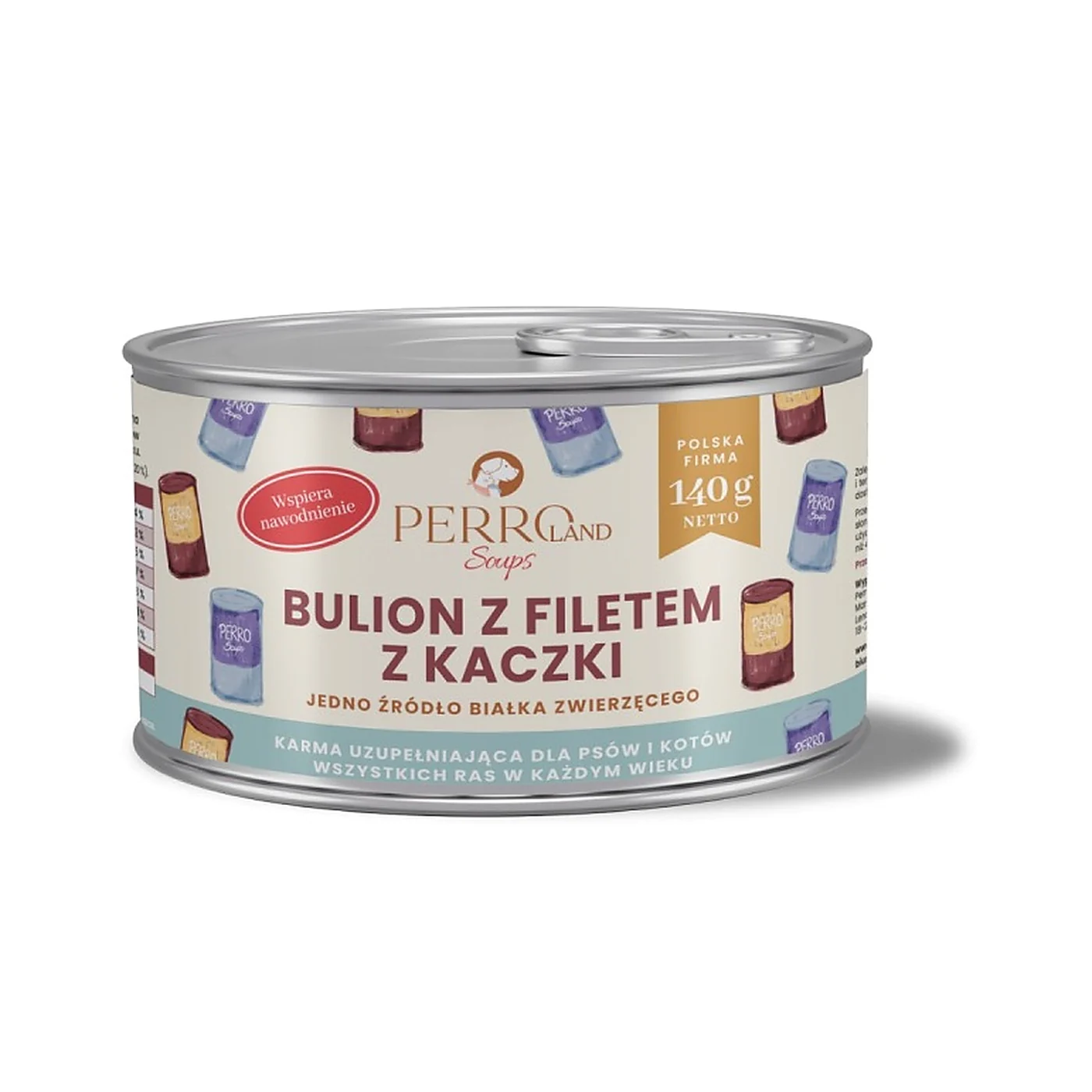 PERRO Bulion z filetem z kaczki dla psa i kota 140g