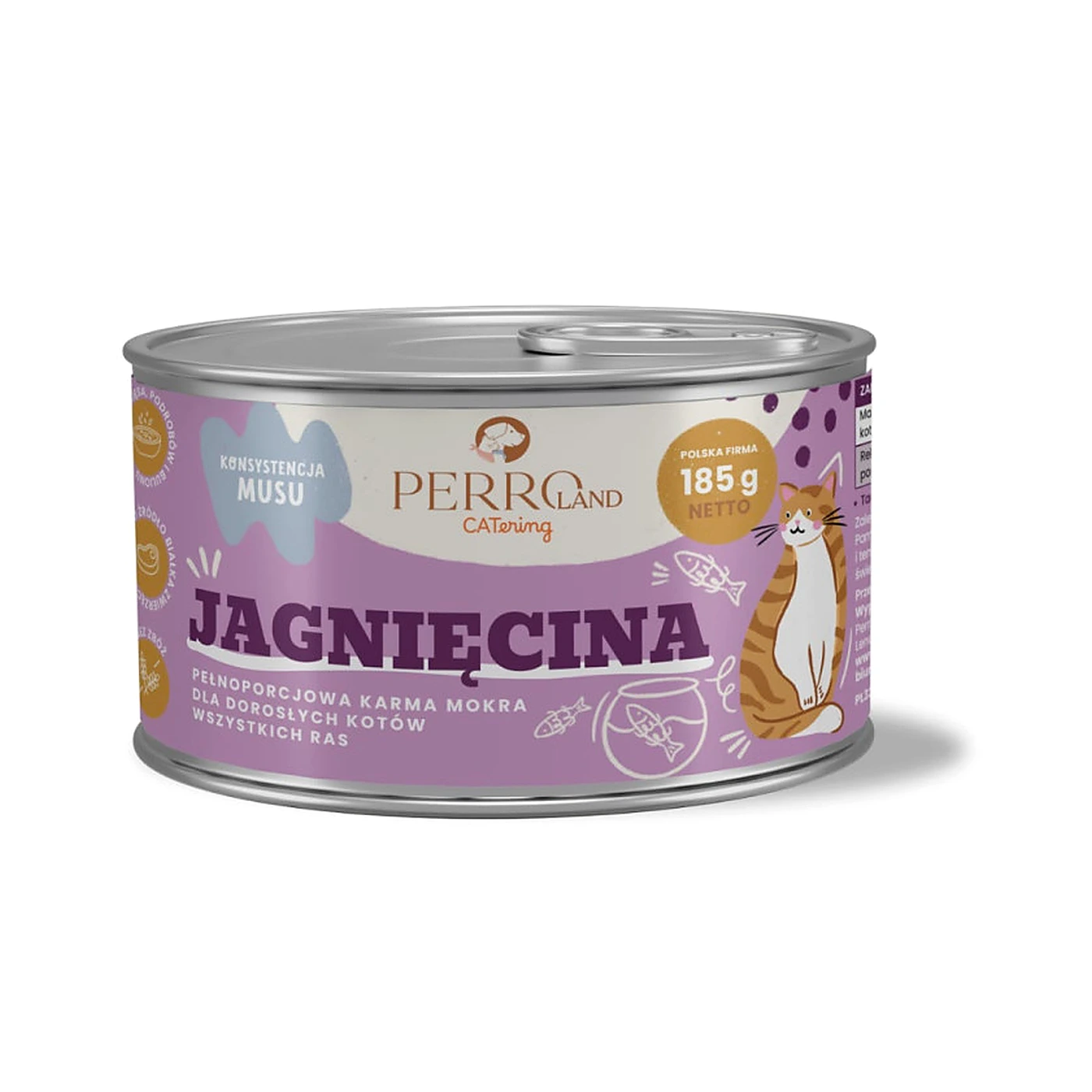PERRO CATERING karma dla kotów Jagnięcina 185g