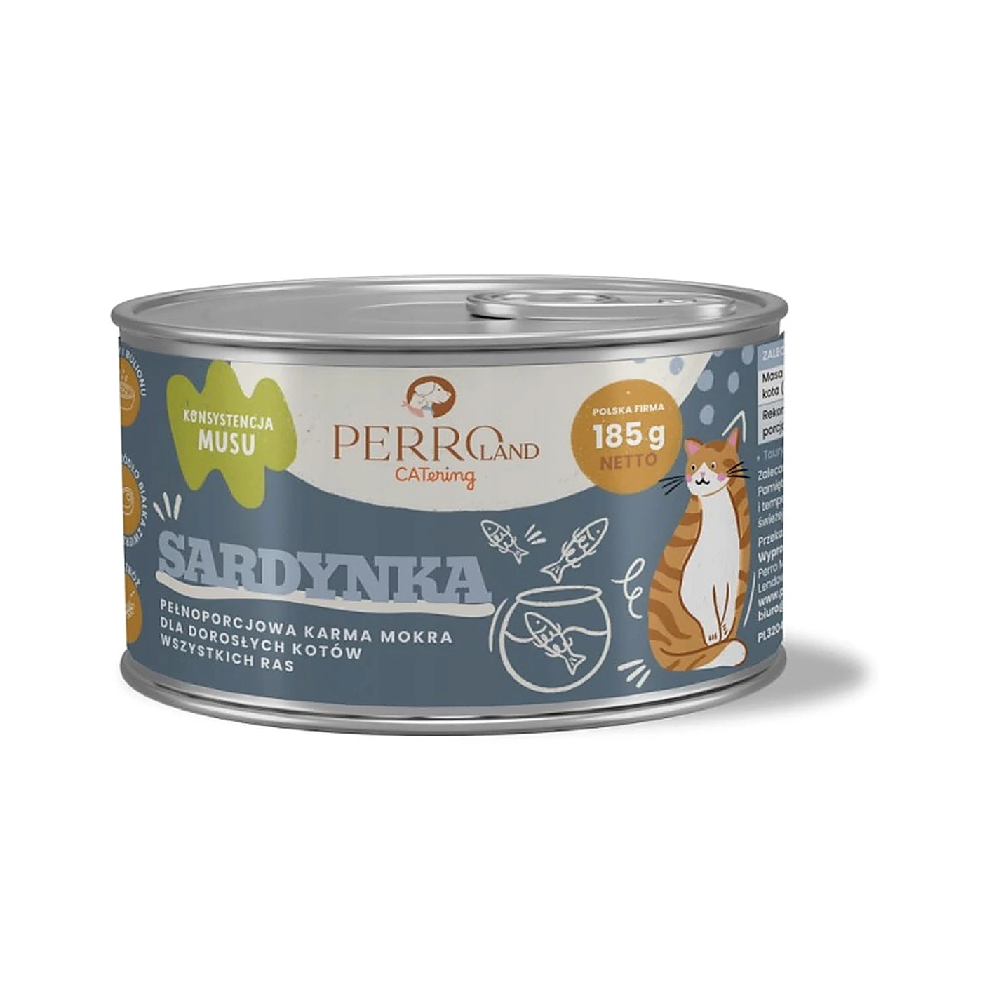 PERRO CATERING karma dla kotów Sardynka 185g