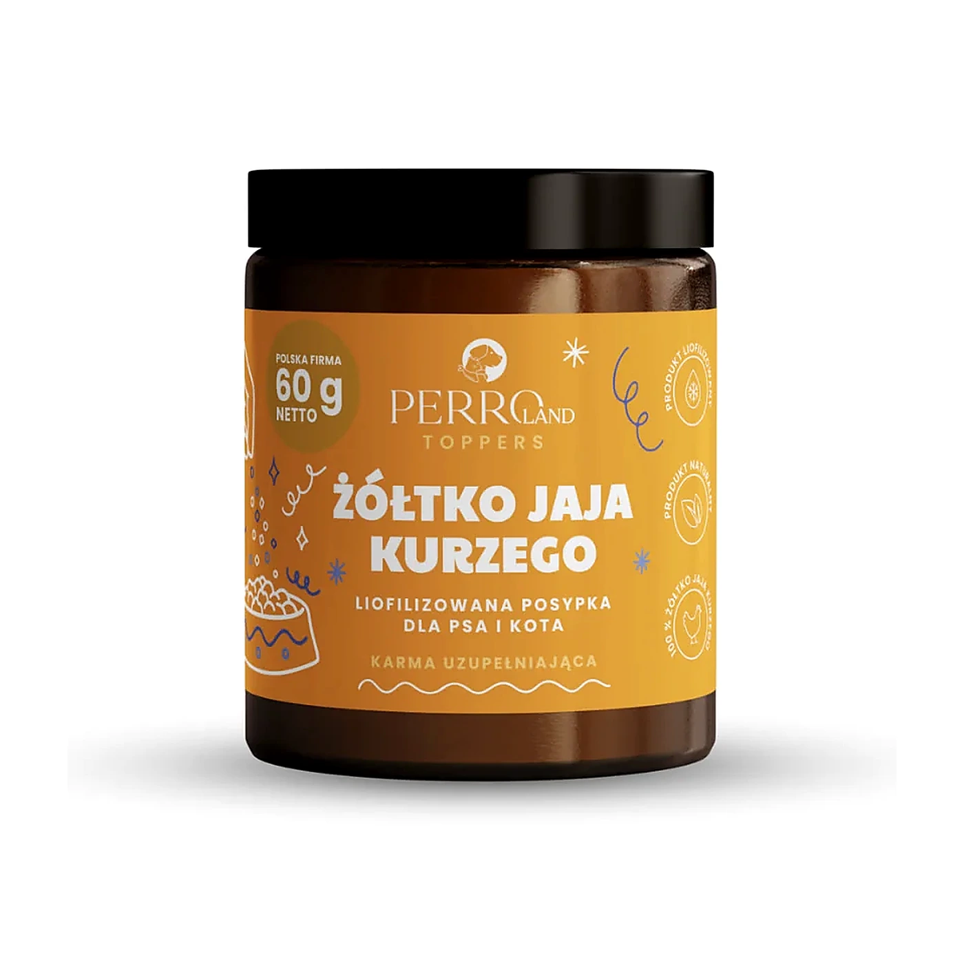 PERRO TOPPERS Żółtko jaja kurzego liofilizowana 60g