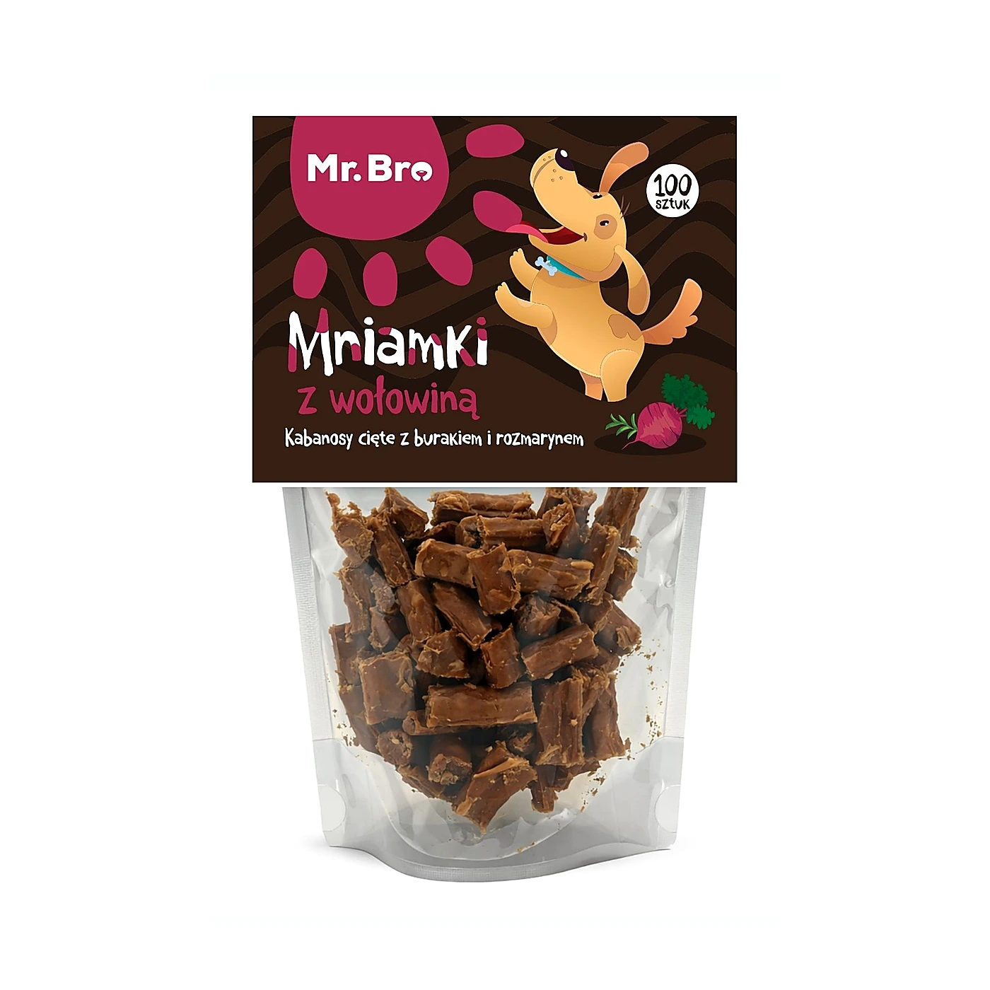Mr. Bro Mniamki z wołowiną, burakiem i rozmar 80g