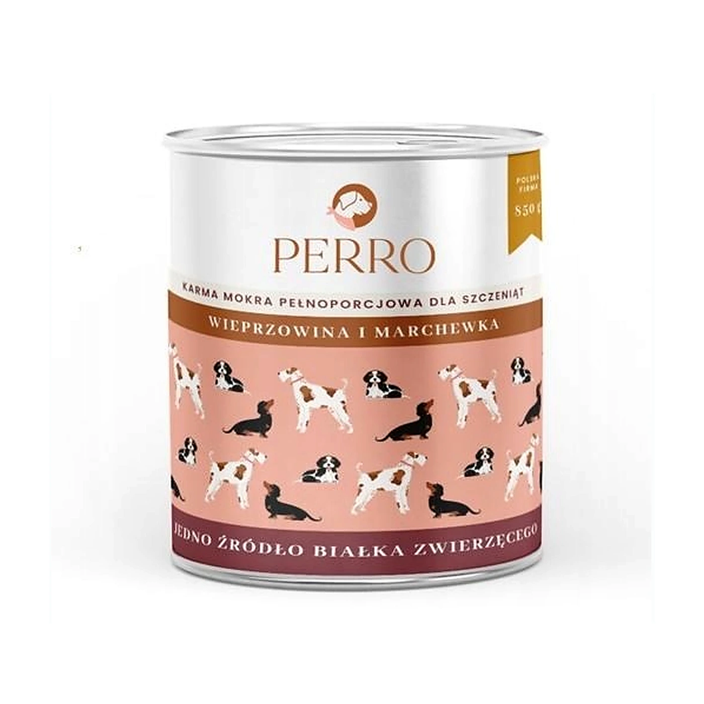PERRO JUNIOR Wieprzowina i marchewka 850g